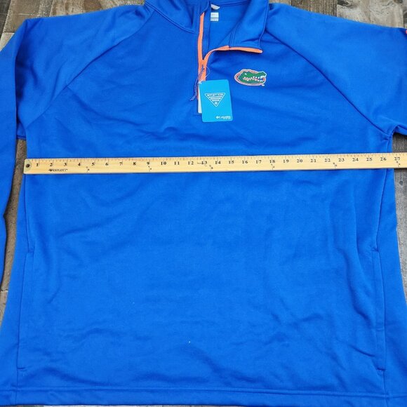 Columbia Omni Shade PFG NCAA Florida Gators Mens size 2XL 1/4 Zip Pullover - Picture 5 of 12